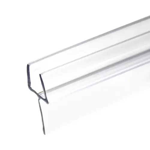 One Piece Bottom Rail With Clear Wipe For 1/2 Glass 18" Length - pack of 25 One Piece Bottom Rail With Clear Wipe For 1/2 Glass 18" Length - pack of 25