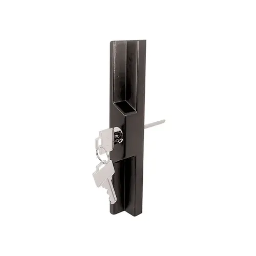 Sliding Door Outside Pull - With Key - Black Diecast Sliding Door Outside Pull - With Key - Black Diecast