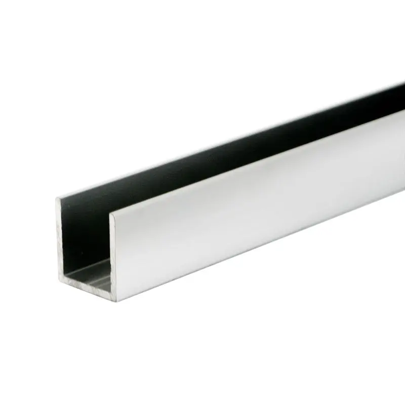 Brixwell Wet Glaze 1 X 1 U-Channel- Brite Chrome Anodized 84 Length CUC1BAM-CCP84 Brixwell Wet Glaze 1 X 1 U-Channel- Brite Chrome Anodized 84 Length CUC1BAM-CCP84