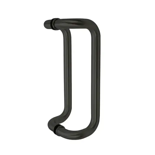 12" Offset Pull - 1" Diameter Back-to-Back Pull Handles - Matte Black 12" Offset Pull - 1" Diameter Back-to-Back Pull Handles - Matte Black