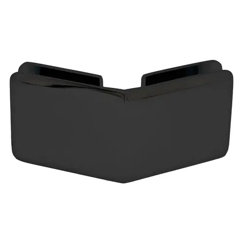 FHC CBU135MB Beveled 135 Degree Glass-To-Glass Clamp, Brass Material, 3/8" to 1/2" Glazing Thickness, Shower Hardware, Matte Black Finish, Beveled 135 Degree Glass-To-Glass Clamp, Brass Material, 3/8" to 1/2" Glazing Thickness, Shower Hardware, Matte Black Finish,