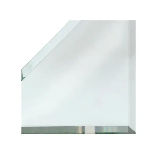 4" Corner 3 Sides Beveled Mitered Clear Mirror Glass 4" Corner 3 Sides Beveled Mitered Clear Mirror Glass