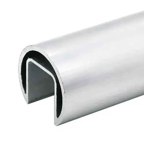 1.9" Round Cap Rail Sample Kit 12" Long - Satin Anodized