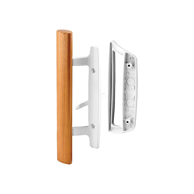 FHC Sliding Glass Door Handle Set - White Diecast - Mortise/Hook Style - Fits 3-15/16 Hole Spacing (1 Set) C1204 FHC Sliding Glass Door Handle Set - White Diecast - Mortise/Hook Style - Fits 3-15/16 Hole Spacing (1 Set) C1204