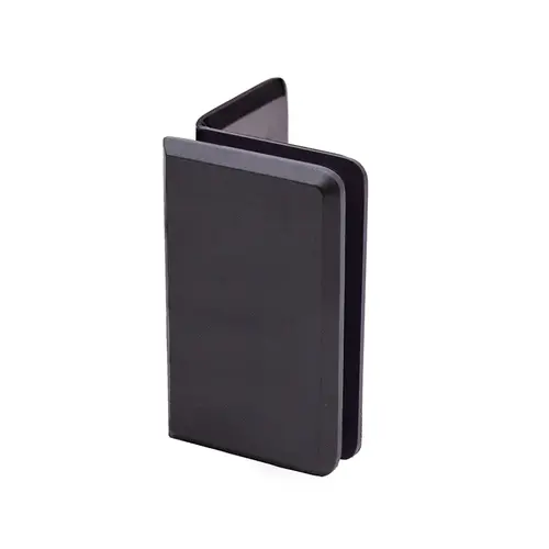 Preston Glass Clamp Beveled, Brass Material, Wall Mount, 3/8" To 1/2" Glazing Thickness, Oil Rubbed Bronze Finish