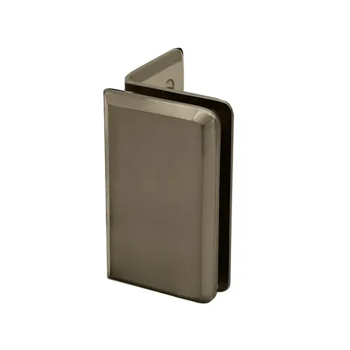 Preston Glass Clamp, Brass Material, 3/8" To 1/2" Glazing Thickness, Wall Bracket Mounting Type, Brushed Bronze Finish