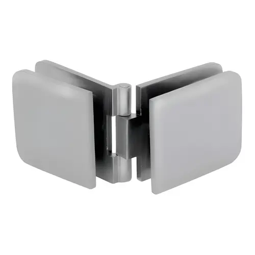 Adjustable Glass-To-Glass Clamp For Fixed Panels, Brass Material, 90 To 180 Degree Adjustable Mounting Angle, Polished Chrome Finish