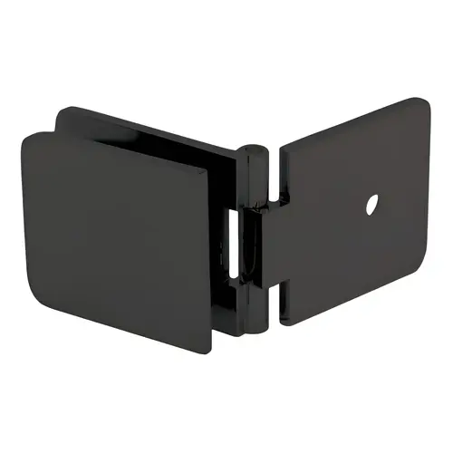 Adjustable Wall Mount Clamp for Fixed Panel, Brass Material, 5/16" To 1/2" Glazing Thickness, Oil Rubbed Bronze Finish