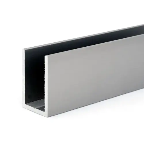 1" x 1-1/2" Deep U-Channel - Brushed Stainless 60" Length 1" x 1-1/2" Deep U-Channel - Brushed Stainless 60" Length