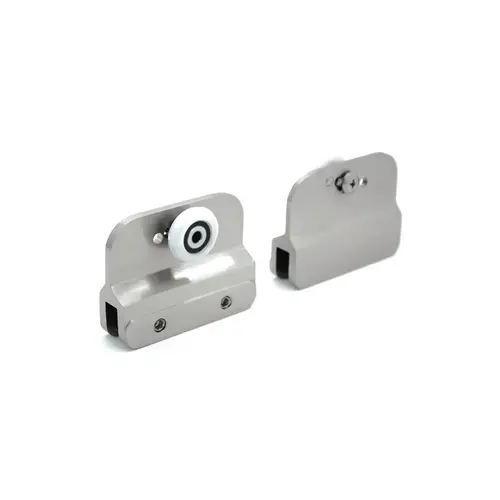Classic Series Hanger Bracket and Rollers - Brite Anodized Classic Series Hanger Bracket and Rollers - Brite Anodized