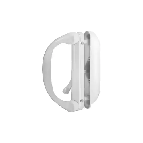 Sliding Door Handle Set with Latch White Sliding Door Handle Set with Latch White
