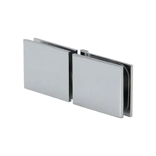 FHC CADJSQ180CH Adjustable Glass Clamp Square 180 Degree Glass-to-Glass, Brass Material, 3/8" To 1/2" Glazing Thickness, Polished Chrome Finish Adjustable Glass Clamp Square 180 Degree Glass-to-Glass, Brass Material, 3/8" To 1/2" Glazing Thickness, Polished Chrome Finish