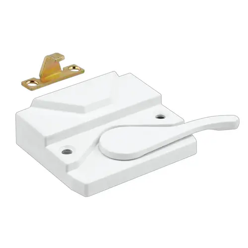 Sash Lock and Keeper - Right Hand - White Sash Lock and Keeper - Right Hand - White