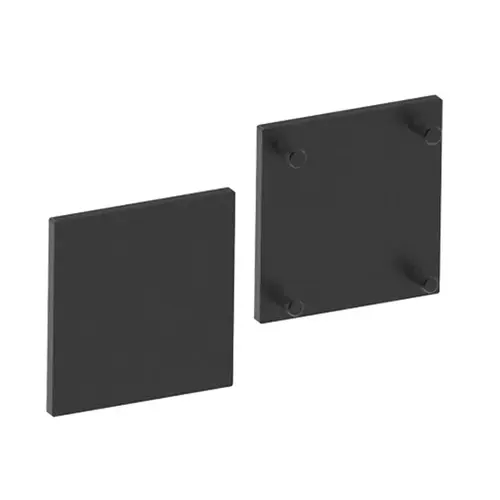 Replacement Header End Caps for Classic 140 Sliders - Matte Black Replacement Header End Caps for Classic 140 Sliders - Matte Black