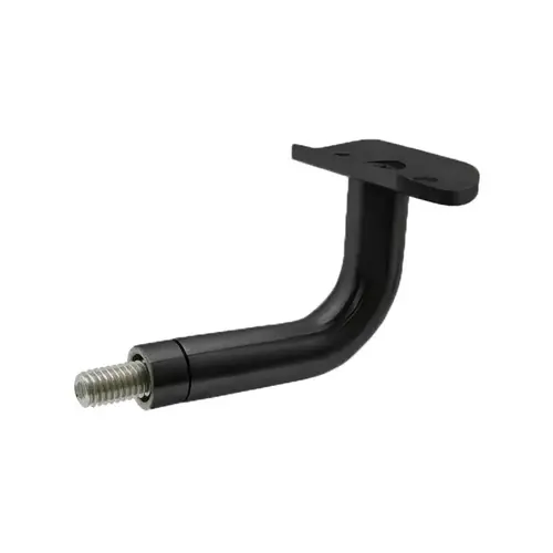 Brea Series Bracket Post Mounted Handrail Matte Black Finish Brea Series Bracket Post Mounted Handrail Matte Black Finish