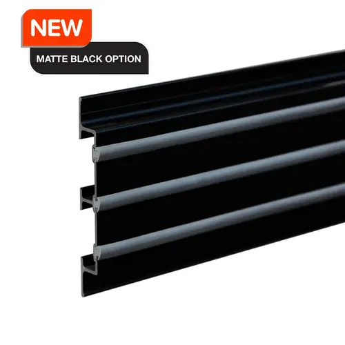 Truck Slats for Racks Aluminum 144" Long with Vinyl Included - Matte Black Truck Slats for Racks Aluminum 144" Long with Vinyl Included - Matte Black