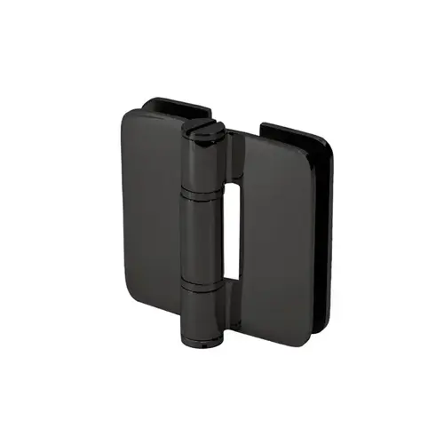 Zephyr Glass-to-Glass Inline Outswing Hinge for 3/8" Glass - Matte Black Zephyr Glass-to-Glass Inline Outswing Hinge for 3/8" Glass - Matte Black