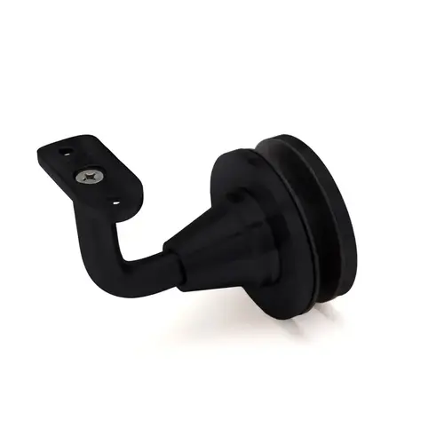 Fairfax Series Handrail Bracket Glass Mounted - Matte Black Fairfax Series Handrail Bracket Glass Mounted - Matte Black