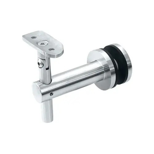 Elysian Series Bracket Glass Mounted Handrail - Polished Stainless Elysian Series Bracket Glass Mounted Handrail - Polished Stainless