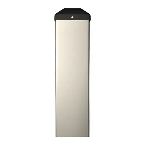 Bollard used with 10EMS Push Plate - Silver Finish Bollard used with 10EMS Push Plate - Silver Finish