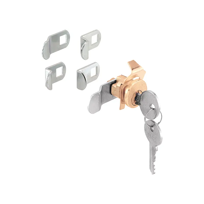 FHC Mailbox Lock - Replacement - Brass Finish - Ilco 1003M Keyway - Opens Counter-Clockwise With 90 degree Rotation (1 Set) U9940