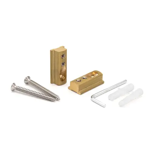 Brass Wall Mounted Bracket Set for Shower Door Header Kits Brass Wall Mounted Bracket Set for Shower Door Header Kits