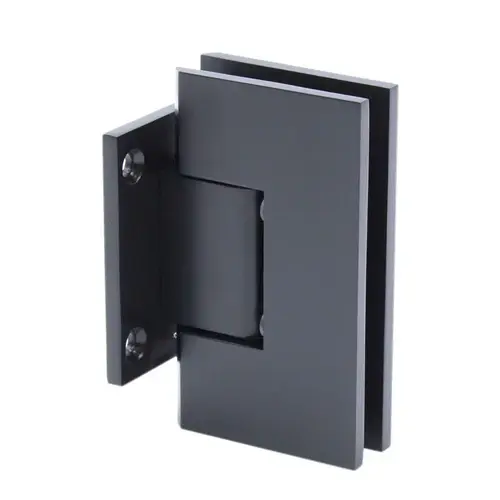 FHC VENS2MBM Venice Series Wall Mount Hinge Short Back Plate, Brass with Stainless Steel Back Plate, Matte Black Finish Venice Series Wall Mount Hinge Short Back Plate, Brass with Stainless Steel Back Plate, Matte Black Finish
