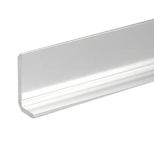 1/4" Aluminum L-Angle Extrusion Brite Chrome Anodized 36" Length - pack of 25 1/4" Aluminum L-Angle Extrusion Brite Chrome Anodized 36" Length - pack of 25
