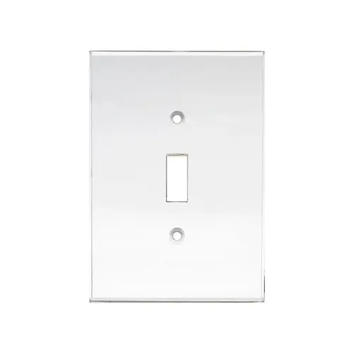 Clear Single Toggle Switch Acrylic Mirror Plates Clear Single Toggle Switch Acrylic Mirror Plates