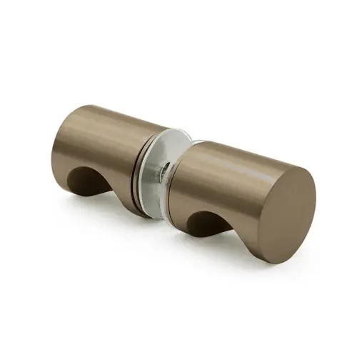 Back-To-Back Finger Grip Knob - Brushed Bronze Back-To-Back Finger Grip Knob - Brushed Bronze