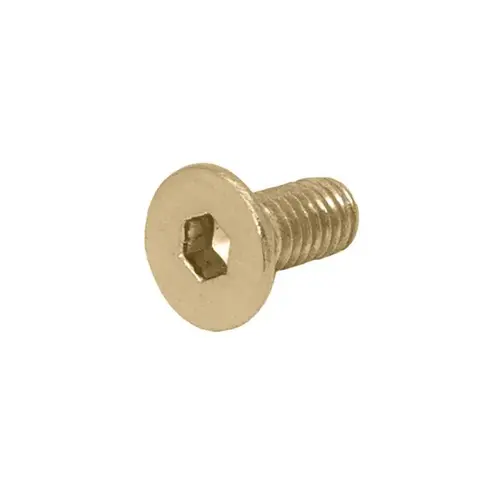 Hinge Coverplate ScrewsAllen HD 6mm X 15mm - Satin Brass - pack of 8 Hinge Coverplate ScrewsAllen HD 6mm X 15mm - Satin Brass - pack of 8