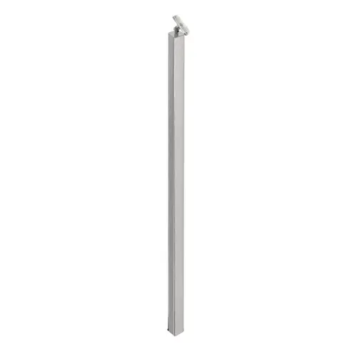 F2 Series Guardrail Post 2" Square Profile 54" Tall Blank Post with Swivel Saddle - Polished Stainless
