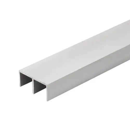 Aluminum Upper or Lower Channel- Satin Anodized 60" Length Aluminum Upper or Lower Channel- Satin Anodized 60" Length