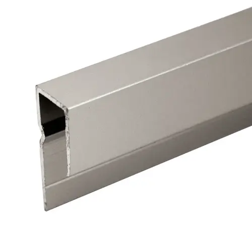 1/4" Deep Nose Heavy Indented Aluminum J-Channel - Brushed Nickel 12" Length - pack of 10 1/4" Deep Nose Heavy Indented Aluminum J-Channel - Brushed Nickel 12" Length - pack of 10