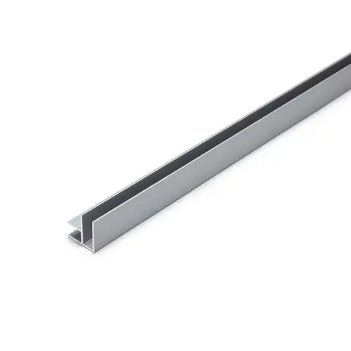 Aluminum Corner Extrusion- Satin Anodized 23" Length Aluminum Corner Extrusion- Satin Anodized 23" Length