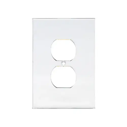 Clear Single Duplex Plug Acrylic Mirror Plates Clear Single Duplex Plug Acrylic Mirror Plates