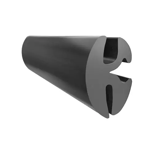 Universal Self-Sealing Weatherstrip for 3/16" - 1/4" Glass to 1/32" - 1/16" Panel - Black - Two Piece Universal Self-Sealing Weatherstrip for 3/16" - 1/4" Glass to 1/32" - 1/16" Panel - Black - Two Piece