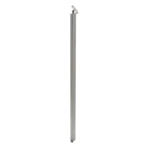 F3 Series Guardrail Post 1 x 2" Rectangular Profile 54" Tall Blank Post with Swivel Saddle - Brushed Stainless F3 Series Guardrail Post 1 x 2" Rectangular Profile 54" Tall Blank Post with Swivel Saddle - Brushed Stainless