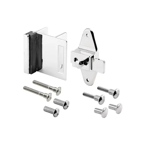 Door Latch Set - 1-1/4" - Pilaster - Zamak - Chrome Finish - Inswing - Square Corners (Single Pack) Door Latch Set - 1-1/4" - Pilaster - Zamak - Chrome Finish - Inswing - Square Corners (Single Pack)