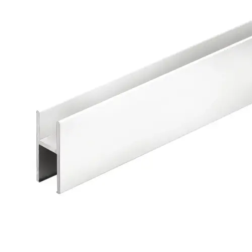 Aluminum 'H' Bar for All Tracks- Brite Anodized 4" Sample Aluminum 'H' Bar for All Tracks- Brite Anodized 4" Sample