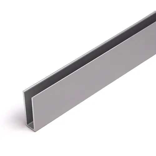 Brixwell D673A-CCP36 Aluminum 1/4" U-ChannelAluminum Extrusion - Clear Anodized 36" Length Aluminum 1/4" U-ChannelAluminum Extrusion - Clear Anodized 36" Length