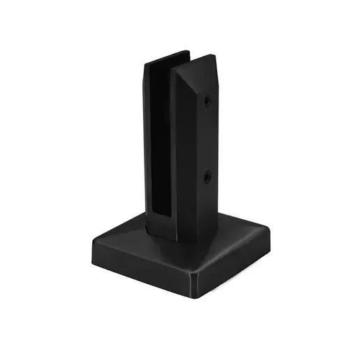 Frameless Fence Clamps Square Surface Mount for 3/8" - 9/16" Glass - Matte Black Frameless Fence Clamps Square Surface Mount for 3/8" - 9/16" Glass - Matte Black