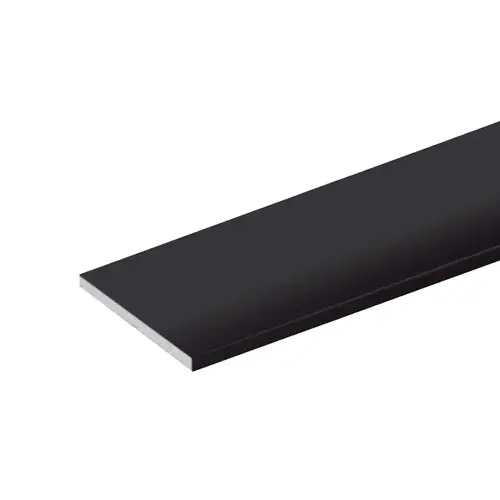 Architectural Flat Bar 1'' x .125'' - Matte Black Anodized 60" Length Architectural Flat Bar 1'' x .125'' - Matte Black Anodized 60" Length