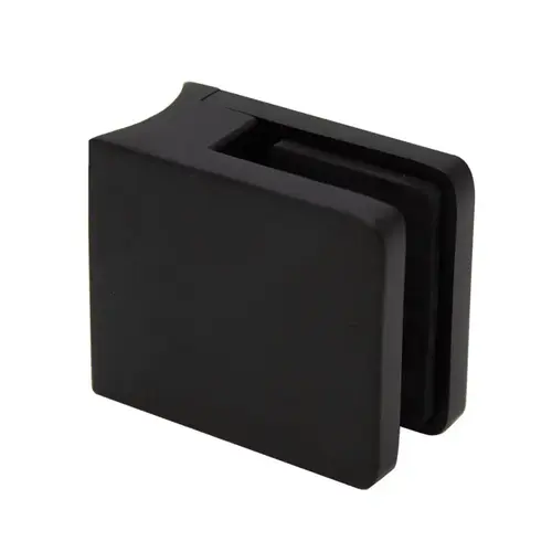 SQ Series Glass Clamp with Radius Base for 3/4" and 13/16" Glass - Matte Black SQ Series Glass Clamp with Radius Base for 3/4" and 13/16" Glass - Matte Black
