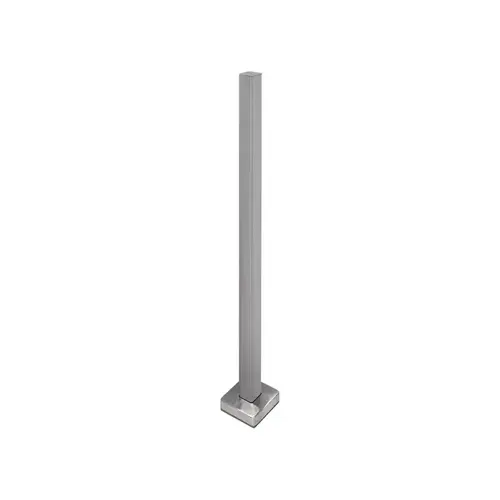 'FP' Series 2" x 2"Square 42" Tall Blank Post - Brushed Stainless