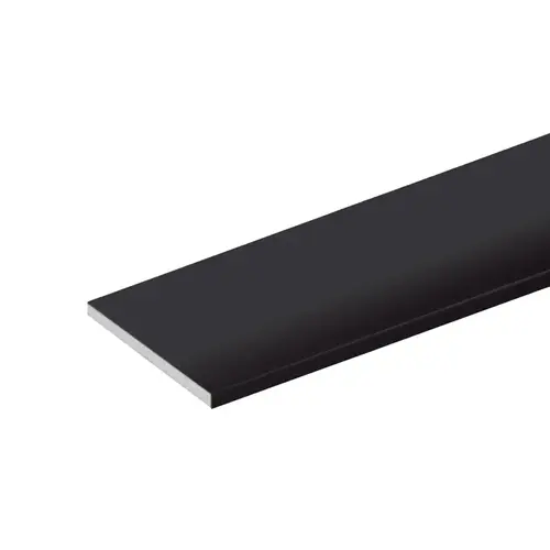 Architectural Flat Bar 1.5'' x .125'' - Matte Black Anodized 144" Length - pack of 5 Architectural Flat Bar 1.5'' x .125'' - Matte Black Anodized 144" Length - pack of 5