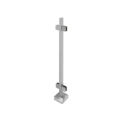 'FP' Series 1" x 2" Rectangular 42" Tall Center Post - Polished Stainless 'FP' Series 1" x 2" Rectangular 42" Tall Center Post - Polished Stainless
