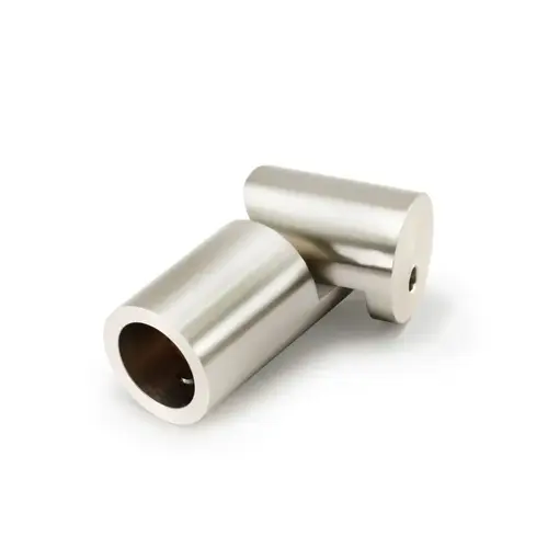 Adjustable Wall Mount Bracket For Round Support Bar - Polished Nickel Adjustable Wall Mount Bracket For Round Support Bar - Polished Nickel