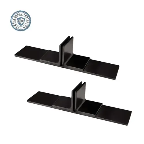 Free Standing Partition Bracket Set Matte Black - pack of 2 Free Standing Partition Bracket Set Matte Black - pack of 2