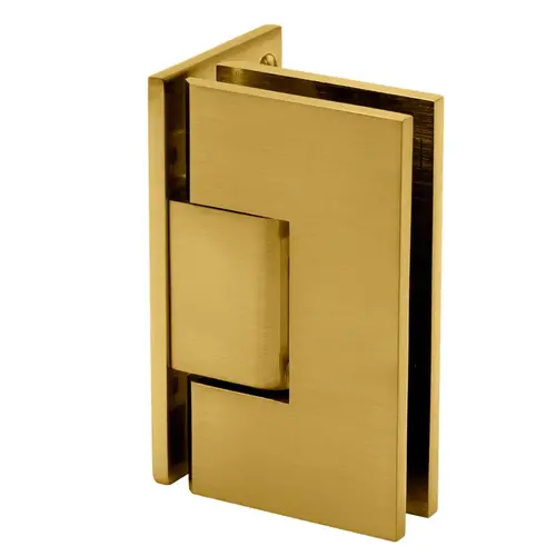 Glendale Square Wall Mount Hinge Offset Back Plate, Brass with Stainless Steel Back Plate, Satin Brass Finish